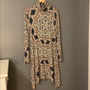 Long sleeve turtle neck dress